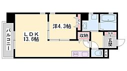 OAFLAT福沢 1LDKの間取図画像