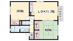 コート2000 2LDKの間取図画像
