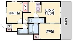アルページュブラン 2LDKの間取図画像