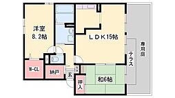 ヴェルドミール・K 2LDKの間取図画像