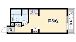 ハッピーコート栄町 ワンルームの間取図画像