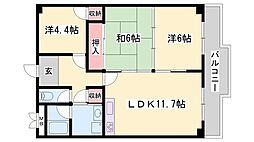 サンシャイン山下　B棟 2階/-