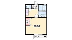 ソラリオ滝野 1Kの間取図画像