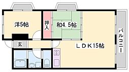 辰田ビル 2LDKの間取図画像