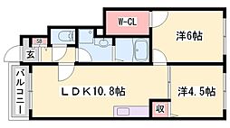 リコルドサンレモ 2LDKの間取図画像