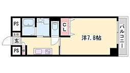 インタービレッジ土山 1Kの間取図画像