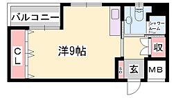 クオリティライフ壱番館 ワンルームの間取図画像