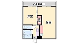 セントポーリア第一栄和ビル 1LDKの間取図画像