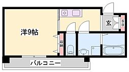 インタービレッジ青山二番館 1Kの間取図画像