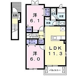 ネオヒルサイド 2階/-