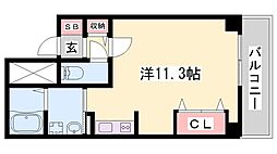 TKD北条口 ワンルームの間取図画像