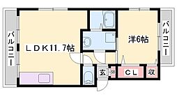 ファミールT 1LDKの間取図画像