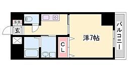 インタービレッジ東延末2 1Kの間取図画像