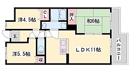 シティーガーデン広畑 3LDKの間取図画像