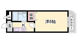 間取図画像 1K