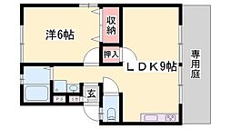 ピュアハイツ 1LDKの間取図画像