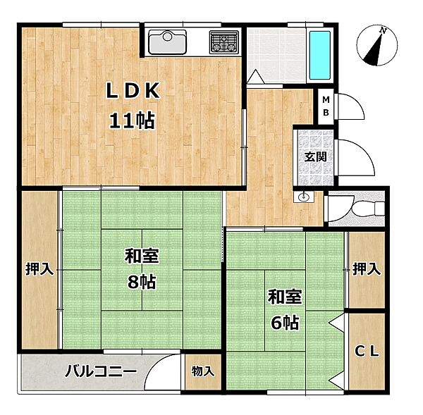 間取りを拡大表示