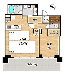 間取図画像 1LDK