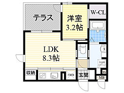 間取図画像 1LDK