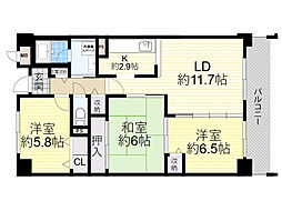 間取図画像 3LDK