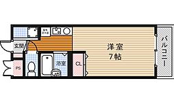 フォーレスト・ヒル2 1Kの間取図画像