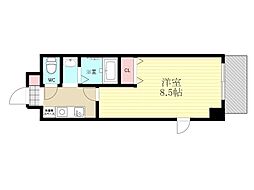 パークサイド瑞光 1Kの間取図画像