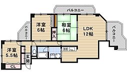 第2ハイツライラック 3LDKの間取図画像