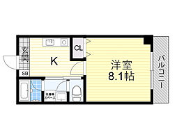 グリーンハイツ豊川2 1Kの間取図画像