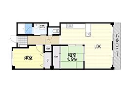 メゾン茨木西駅前 2LDKの間取図画像