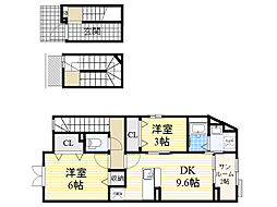 グランデージ 2SDKの間取図画像