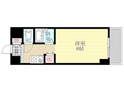 ラ・フォーレ上新庄 1Kの間取図画像