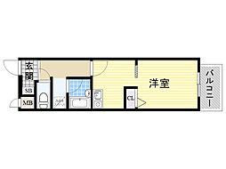 エスリード吹田駅前 ワンルームの間取図画像