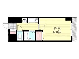 ラ・フォーレ上新庄 1Kの間取図画像