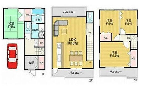 間取りを拡大表示