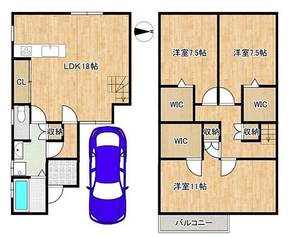 間取りを拡大表示