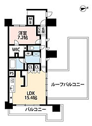 アンビシャスアベニュー河辺 1LDKの間取図画像