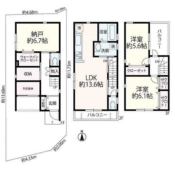 間取りを拡大表示