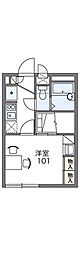 レオパレス351Street 1Kの間取図画像