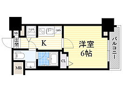 セイワパレス東三国駅前 1Kの間取図画像
