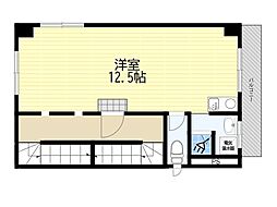 ダイマルレジデンス ワンルームの間取図画像