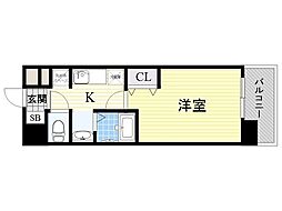 パークフラッツ緑地公園 1Kの間取図画像
