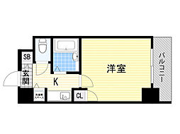 リーガル新大阪5 1Kの間取図画像
