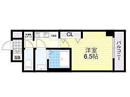 Osaka Metro御堂筋線 江坂駅 徒歩4分の賃貸マンション 10階1Kの間取り