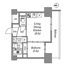 間取図画像 1LDK
