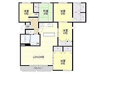 千里中央ガーデンズ 5LDKの間取図画像