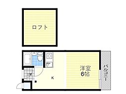 メゾンサクラ ワンルームの間取図画像