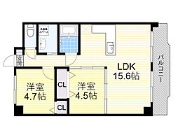 間取図画像 2LDK