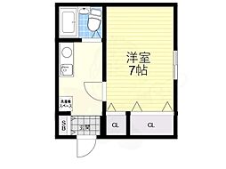 麻田ハイツ 1Kの間取図画像