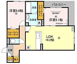 間取図画像 2LDK