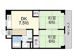 間取図画像 2DK